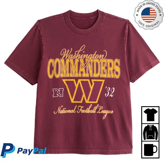 Official NFL by Abercrombie & Fitch Washington Commanders Vintage-Inspired Graphic Shirt