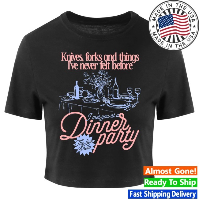 Day of the Moon Merch Dinner Party Crop Tee